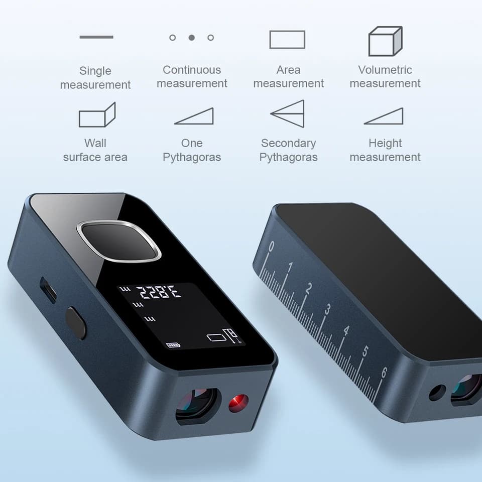 Laser Measure 60M | LCD Display Digital Ruler | Smart Rangefinder - Thumbnail 4