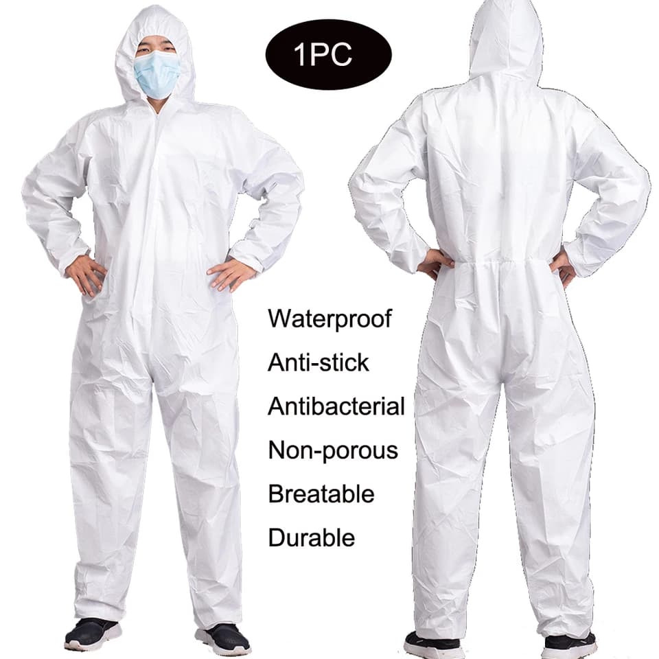 Disposable Hazmat Suit | Waterproof & Dustproof Coverall | Industrial Safety - Thumbnail 3