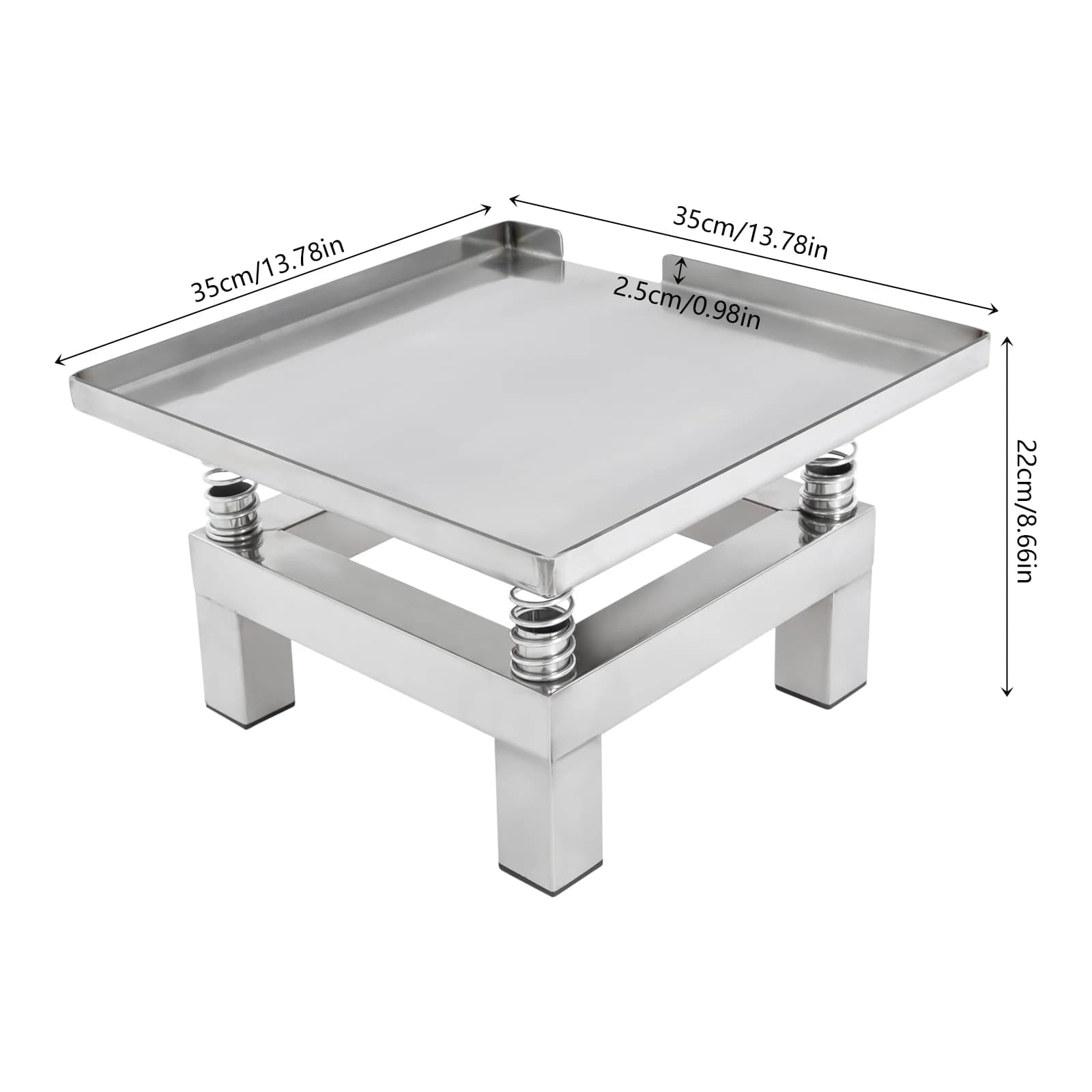 Lab Vibration Table | 35x35cm Platform | 10kg Capacity for Precise Test Block Preparation - Thumbnail 4