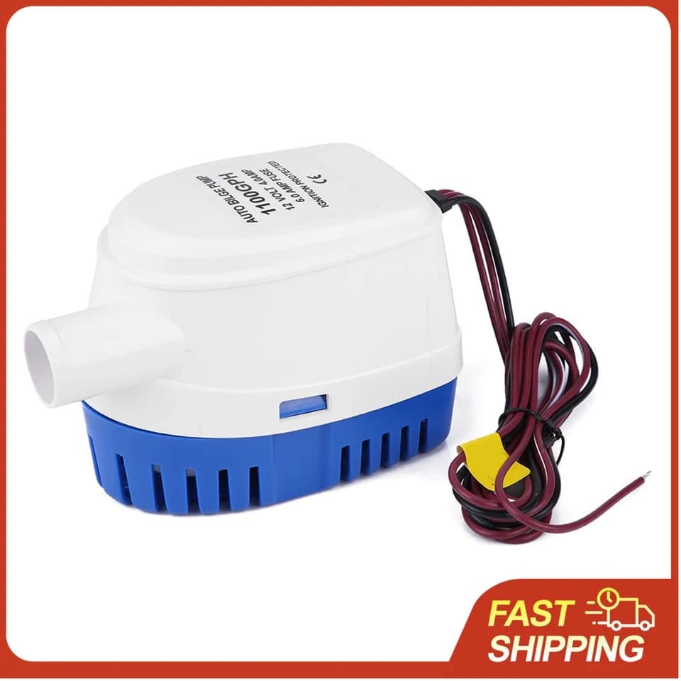 Condensate Pump for Bilge | 12V Automatic Submersible | 1100 GPH - Thumbnail 2