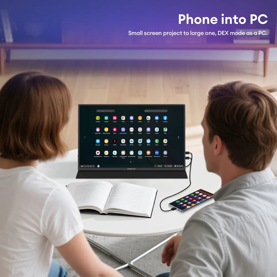 Portable Monitor 16" 2.5K 144Hz | 2560x1600 100% sRGB | Gaming & Travel Display - Thumbnail 5