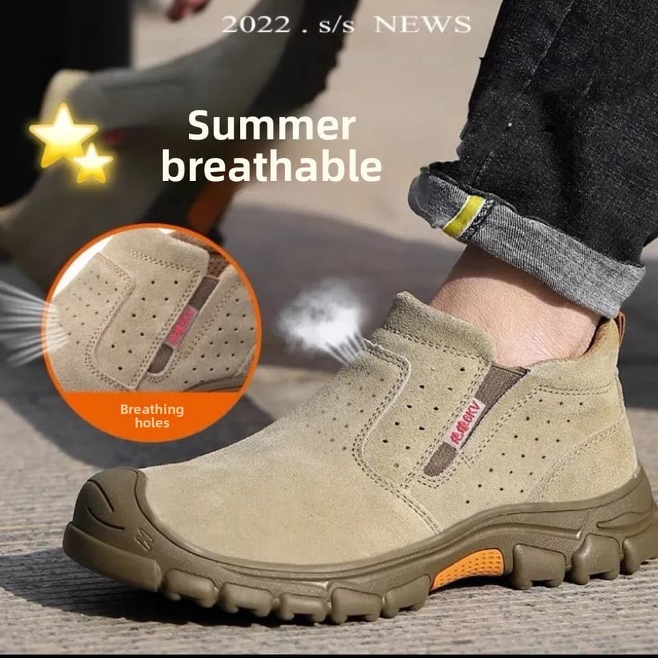 Steel Toe Cap Safety Boots | Insulated Suede Leather | All-Season Welding Protection - Thumbnail 4