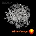 100pcs White-Orange