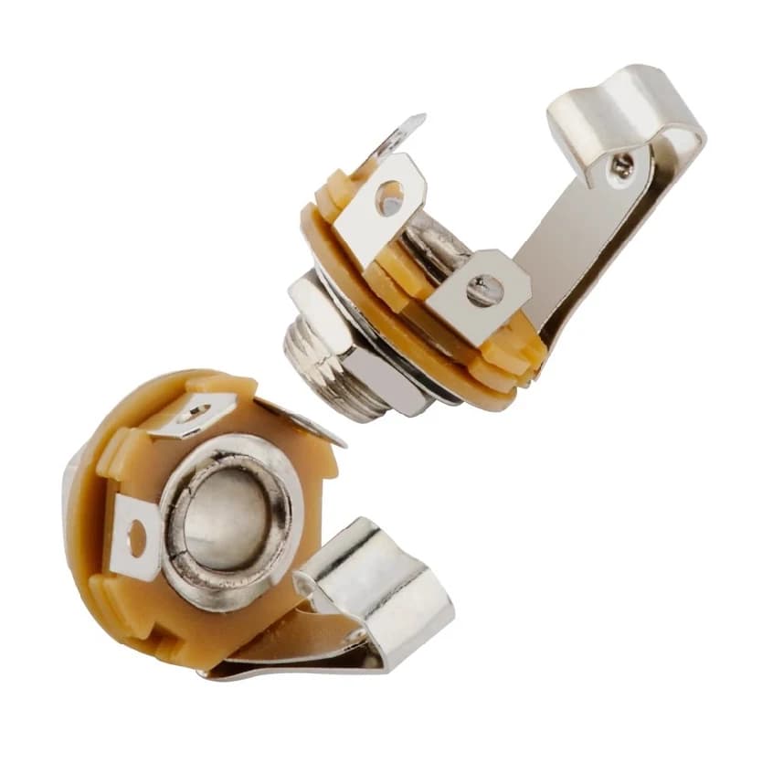 Automatic Scissor Jack Power Socket | 6.35mm Mono/Stereo 4/6 Pin | Industrial Audio Panel Mount - Thumbnail 5
