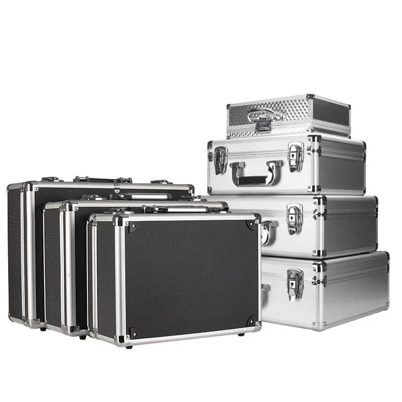 Heavy-Duty Aluminum Tool Case | Impact Resistant Equipment Suitcase | Portable Storage with Sponge
