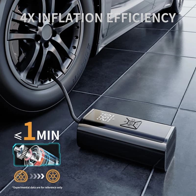 Portable Tyre Inflator 150psi | Wireless Electric Air Pump | Car, Bike, Motorbike - Thumbnail 3