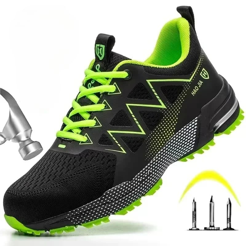Men's Safety Shoes | Steel Toe Puncture Proof | Industrial Work Boots - Thumbnail 3