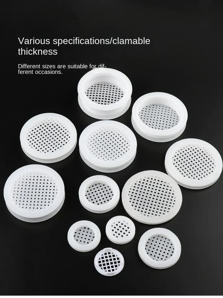 Soffit Vent Covers | Moisture-Proof Air Mesh | 20-Pack for Cabinets - Thumbnail 4