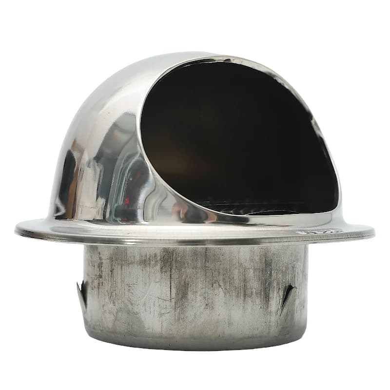 Stainless Steel Round Vent for Soffit | Hemispherical Grille | Outdoor Exhaust - Thumbnail 3