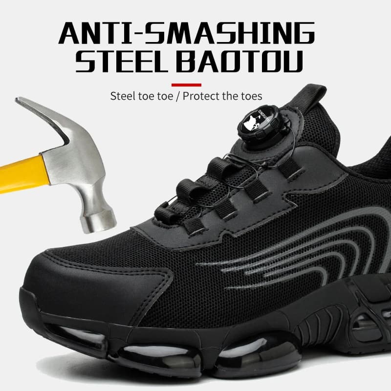 Steel Toe Cap Shoes | Slip-on, Puncture & Impact Resistant | Industrial Workwear - Thumbnail 5