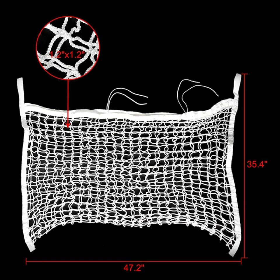 Large Slow Feed Hay Net | Small Holes | Horse & Cattle All-Day Feeder - Thumbnail 5