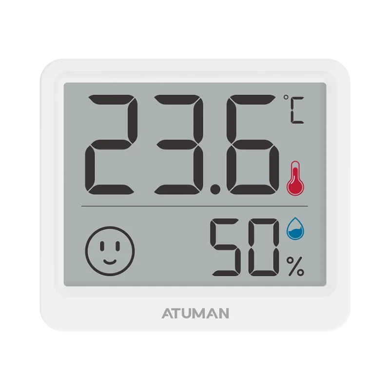 Digital Temperature & Humidity Moisture Meter | 2.5" LCD Indoor Thermometer | Weather Station Sensor - Thumbnail 3