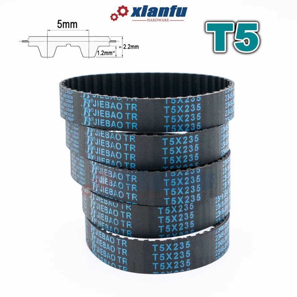 T5 Timing Belt | Closed Loop Trapezoidal Tooth | CNC Drive, 6-40mm Width - Thumbnail 7