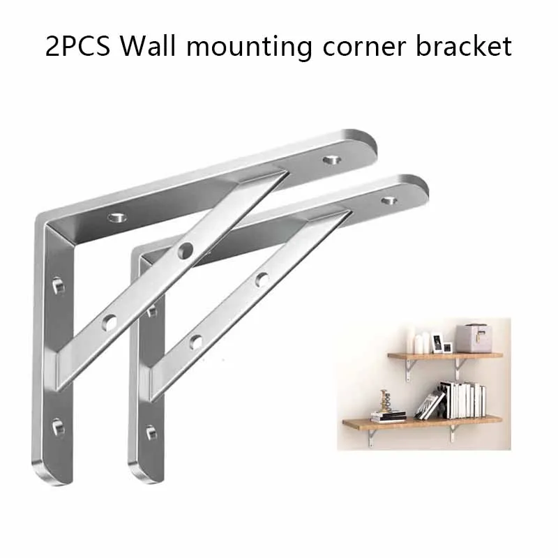 Stainless Steel L Brackets | Heavy Duty Wall Shelf Support | Bench & Table Mounts - Thumbnail 2