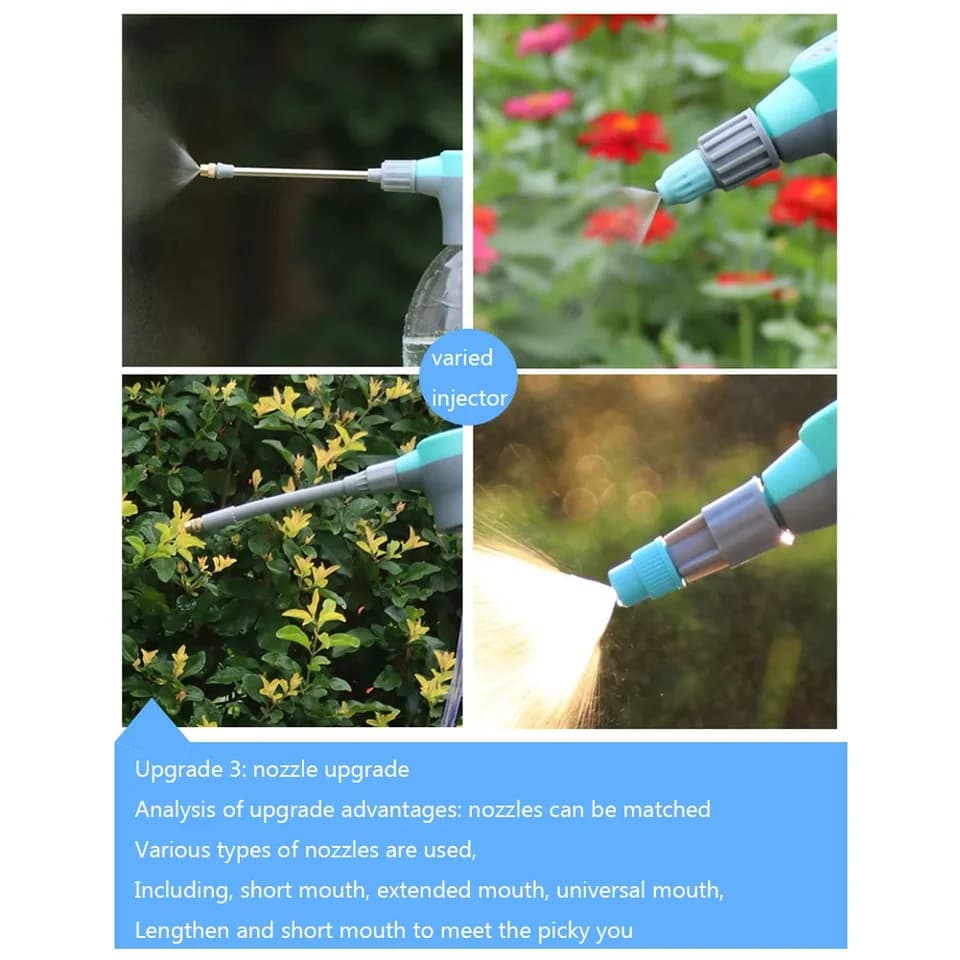 Electric Knapsack Sprayer | Adjustable Nozzle | USB Rechargeable for Plants & Vehicles - Thumbnail 5
