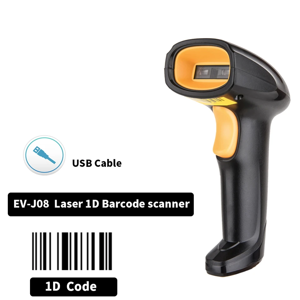 EV-J08 Barcode Scanner | 1D/2D Omnidirectional Desktop Reader | Auto-Sense for Retail - Thumbnail 4