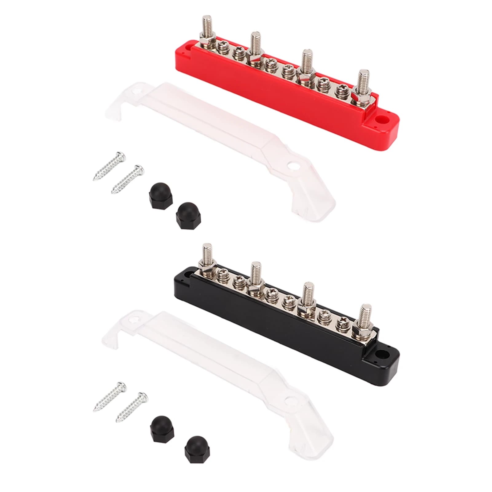 Heavy-Duty 10-Way Power Distribution Block | M6 & M4 Marine-Grade Terminals for Car, Truck & Boat - Image 1