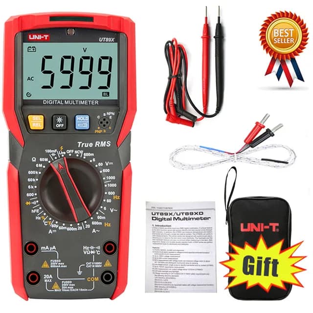 UNI-T UT89X/UT89XD Digital Multimeter | True RMS AC/DC Proving Unit | Ammeter Voltmeter - Thumbnail 3