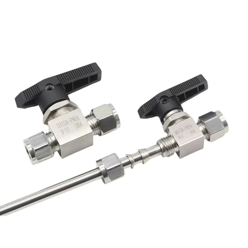 Stainless Steel Compression Ball Valve | Flush Valve | Water, Gas, Fuel - Thumbnail 4