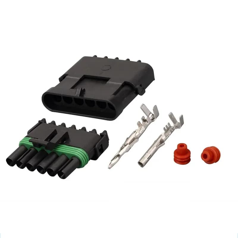 Weatherproof Connectors | Male & Female Sockets | 1-6 Pin Sets - Thumbnail 4