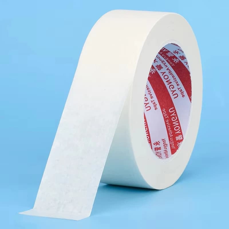 Masking Tape 50m White | Self-Adhesive Crepe Paper | Car Spray Paint & Decoration - Thumbnail 3
