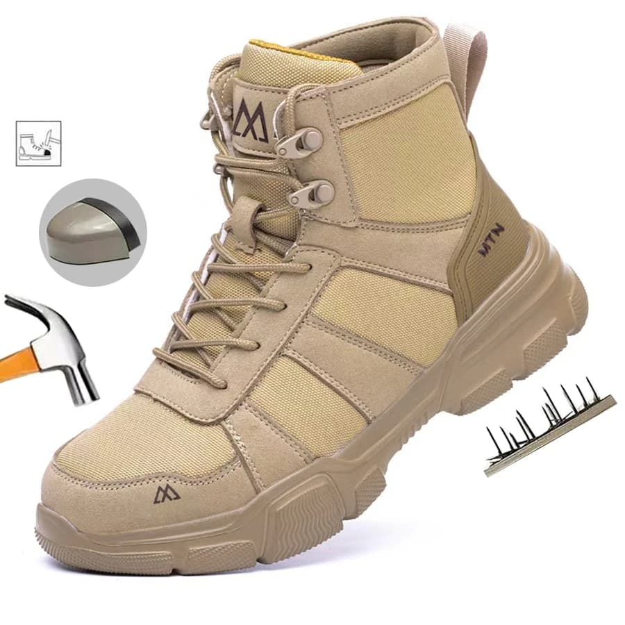 Indestructible Steel Toe Cap Safety Boots | Anti-Puncture & Breathable | Construction Work - Thumbnail 2