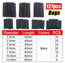 127PCS Bags Black