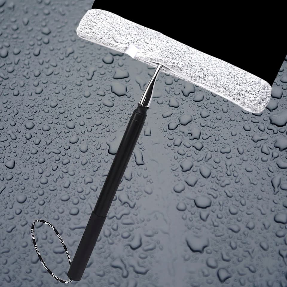Telescopic Window Squeegee Cleaning Kit | 12-59'' Extendable | Glass & Shower Doors - Thumbnail 4