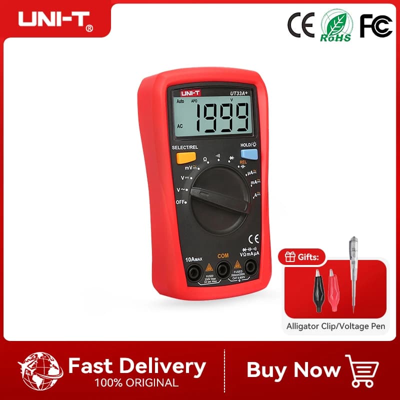 UNI-T UT33A+ Multimeter Proving Unit | Digital Voltmeter | Resistance Measure - Thumbnail 3