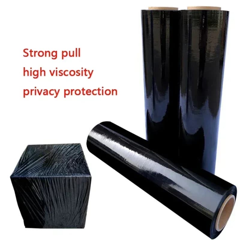 Black Pallet Wrap | Strong Tensile Protection | Industrial Packaging Film - Thumbnail 4