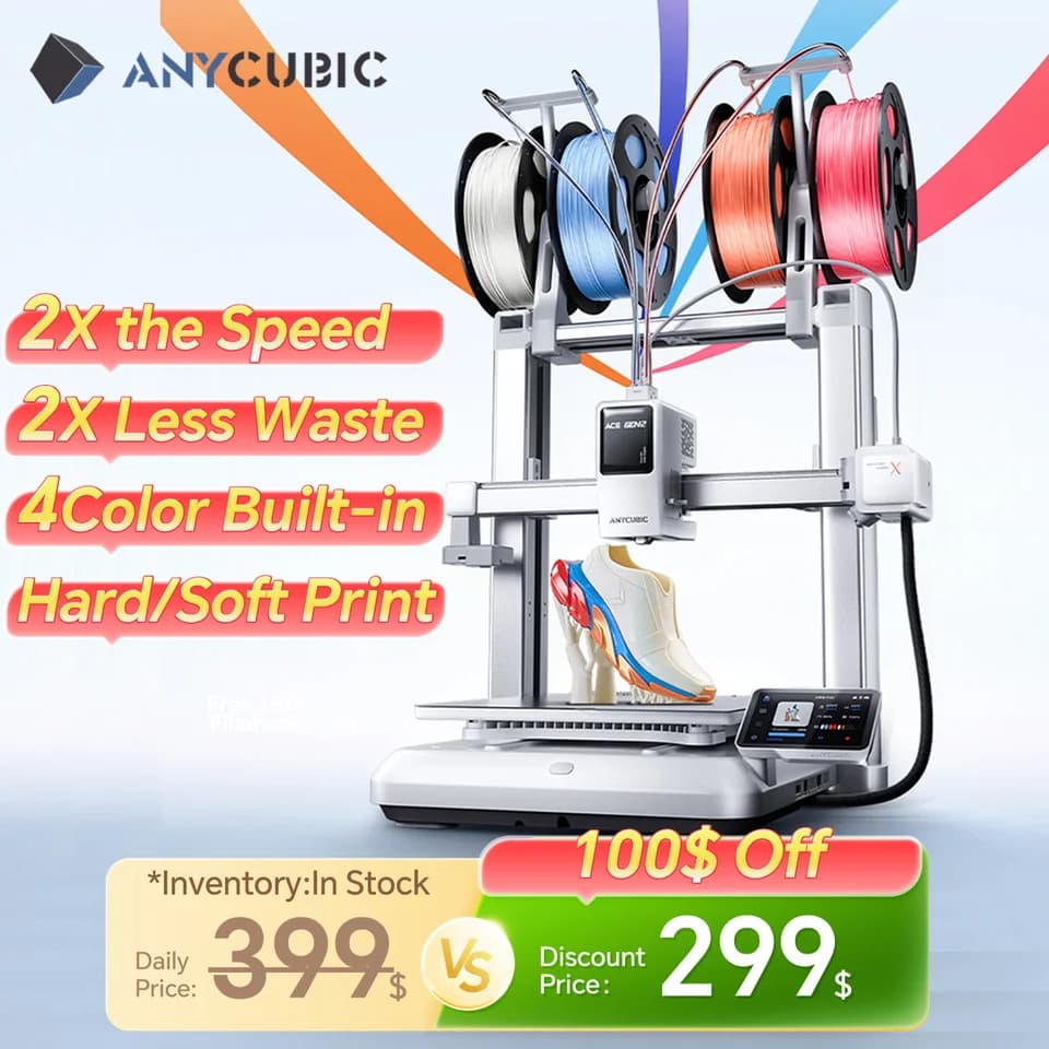 ANYCUBIC Kobra X 3D Printer | 600mm/s Max Speed | Auto-Levelling & 4-Colour - Thumbnail 2