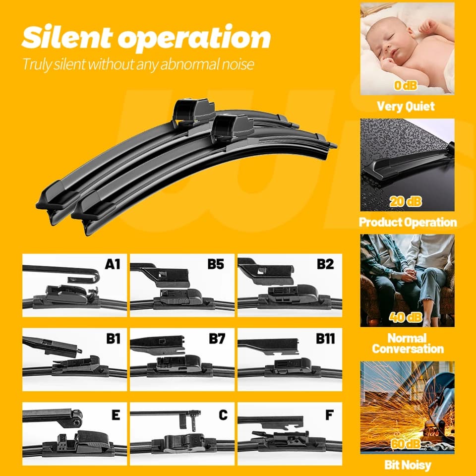 26 Inch Wiper Blades for Opel Astra H | 2004-2014 Hatchback GTC | Window Wipers - Thumbnail 4
