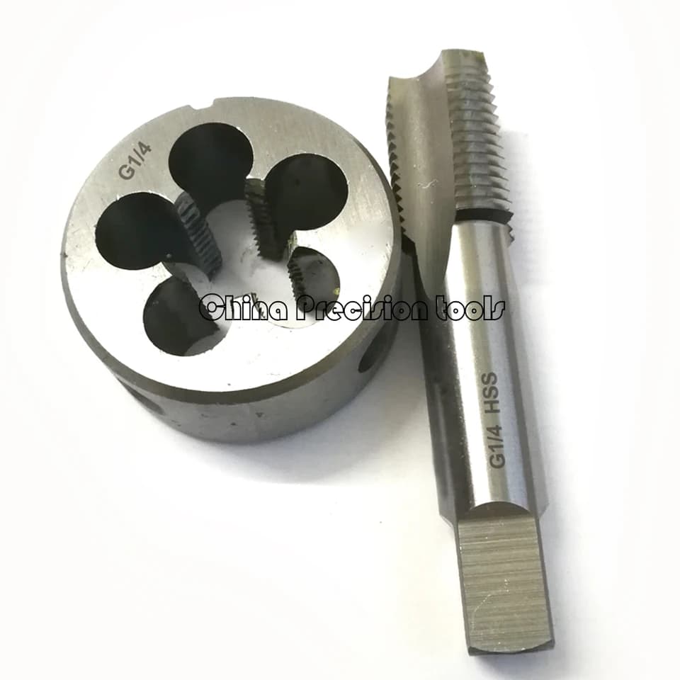Pipe Thread Tap & Die Set | G1/8-G5/8 Straight Flute | BSP Threading Tool - Thumbnail 5
