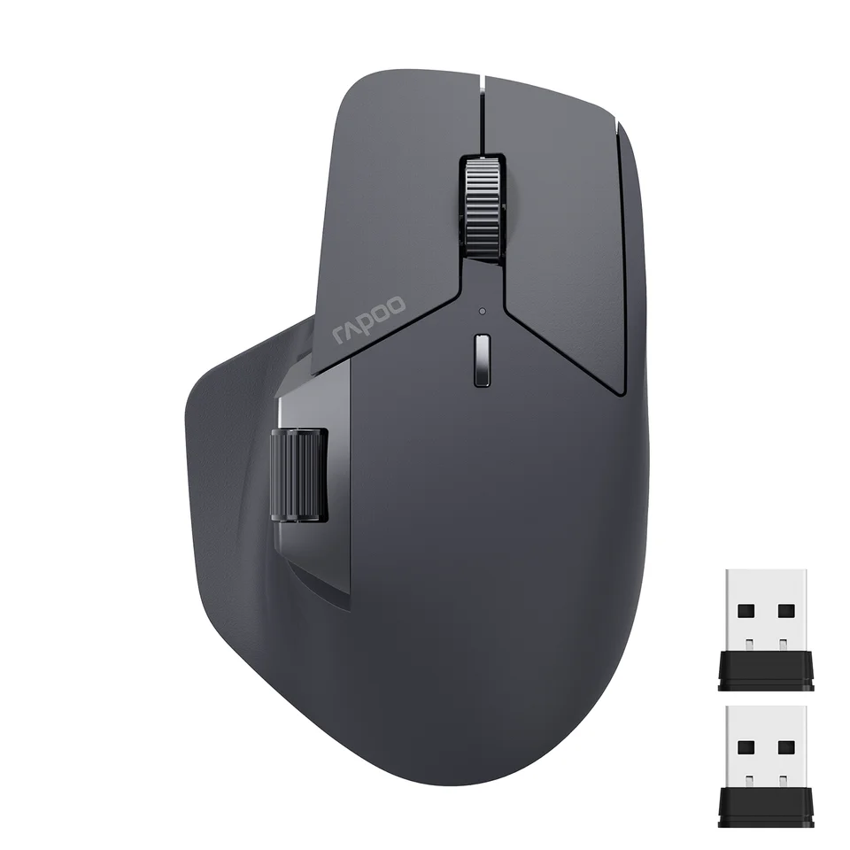 Rapoo MT760L/MT760M Wireless Mouse | Ergonomic, 4000 DPI | Multi-Device Bluetooth - Thumbnail 2