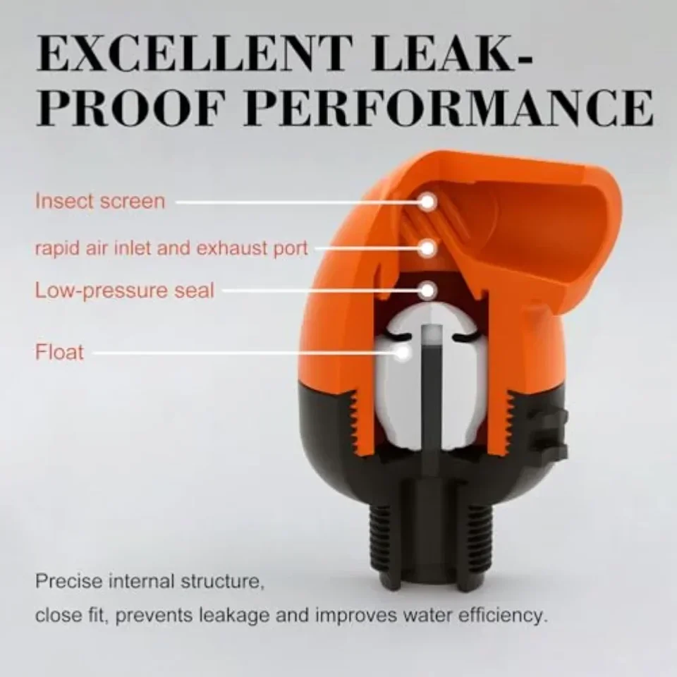 Check Valve Style Air Vent | NPT Thread | For Water Tank Systems - Thumbnail 4