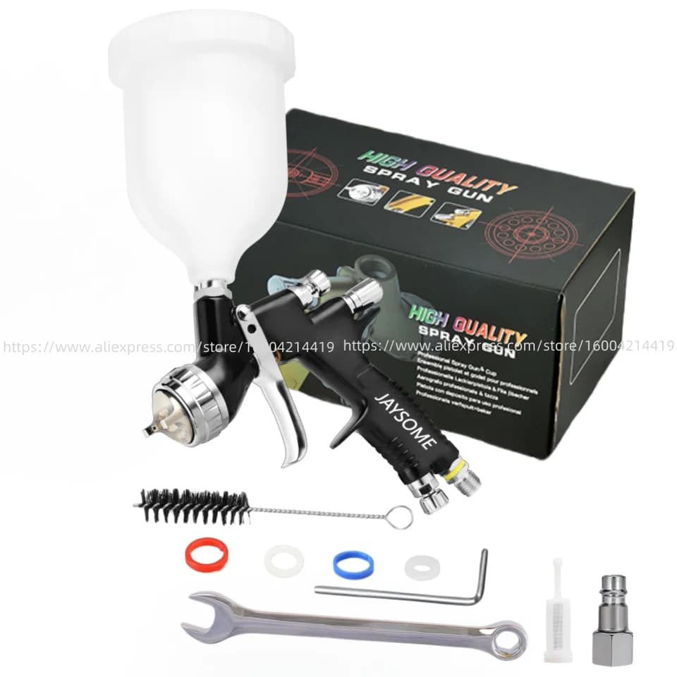 Professional T110 Paint Sprayer | 1.3/1.8mm TE20 Nozzle | Water-Based Compatible - Thumbnail 3