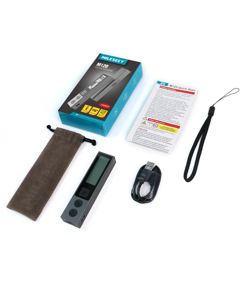 MILESEEY M120 Laser Measure | 30/40m Bluetooth Metal Design | For Tradesmen & DIY - Thumbnail 7