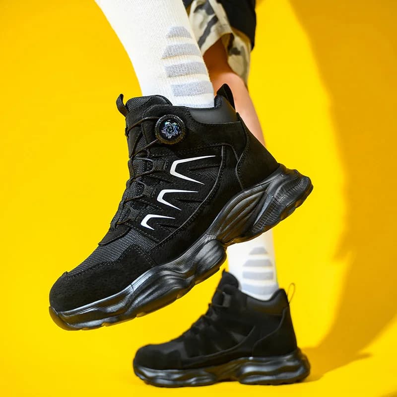 Rotating Button Steel Toe Cap Safety Boots | Anti-Smash & Anti-Piercing | Lightweight Workwear - Thumbnail 4