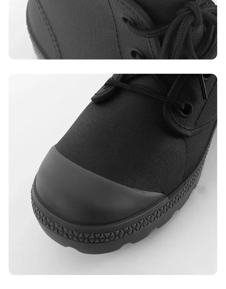 Men's Winter Rain Boots | Waterproof Lace-up Ankle | Work & Fishing - Thumbnail 4