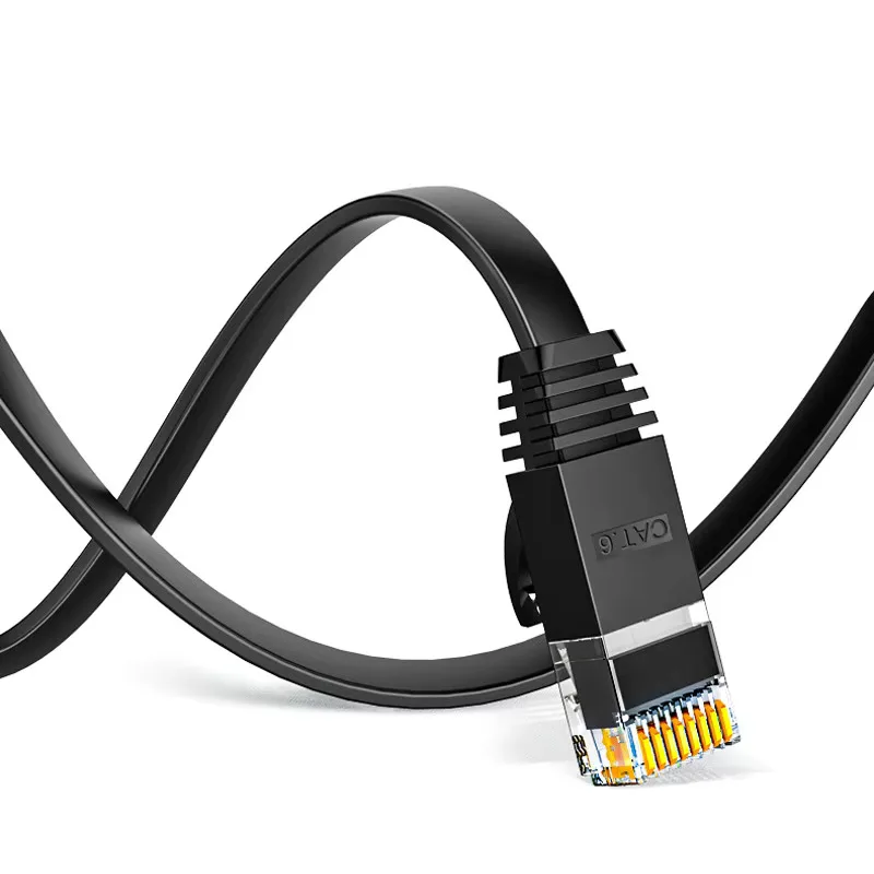 Cable Cat6 | 1000Mbps Flat Cord | For Router & Laptop - Thumbnail 4