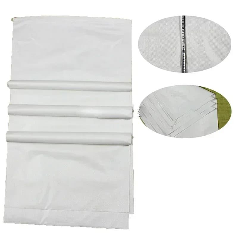 White Woven Rubble Sack | Tear-Resistant | For Sandbags & Garden - Thumbnail 5