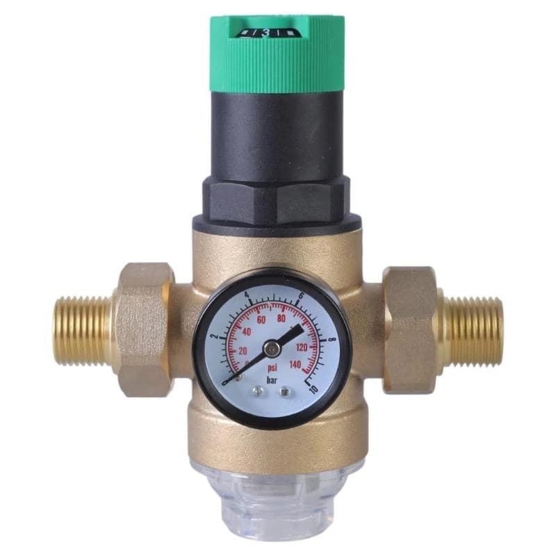 31GJ Hot Water Pressure Reducing Valve | DN15/DN20 Brass | With Gauge & Filter - Thumbnail 6