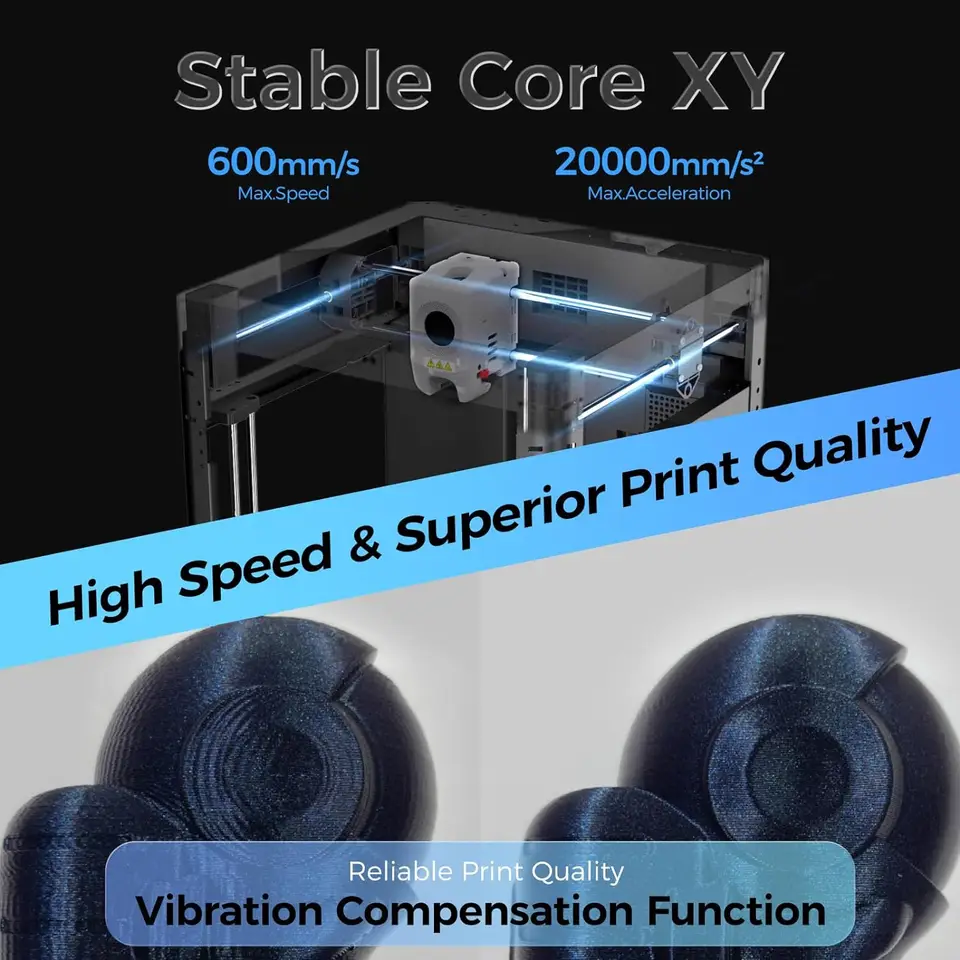 Flashforge AD5M 3D Printer | Fast Speed & Auto Levelling | 280°C Direct Extruder - Thumbnail 5