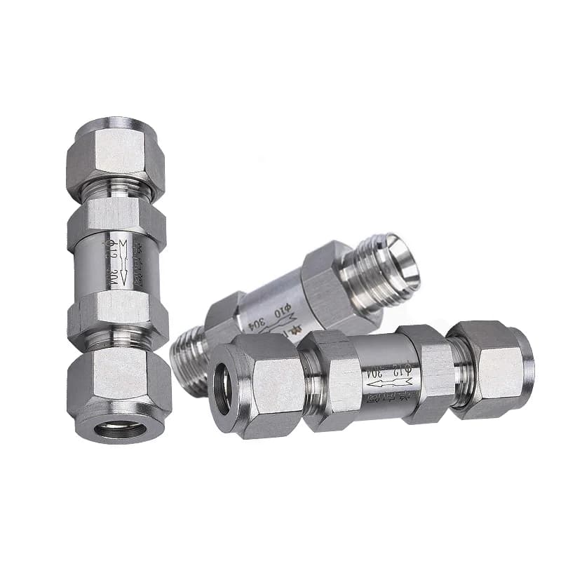 Stainless Steel Double Check Valve | 3-18mm OD Tube | Water & Gas Non-Return - Thumbnail 7
