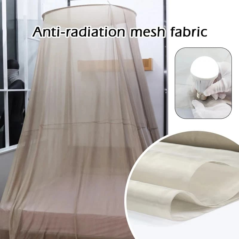 EMF Shielding Cloth Mesh Fabric | Anti-Radiation Silver Fibre | EMI/RF/RFID Blocking - Thumbnail 2
