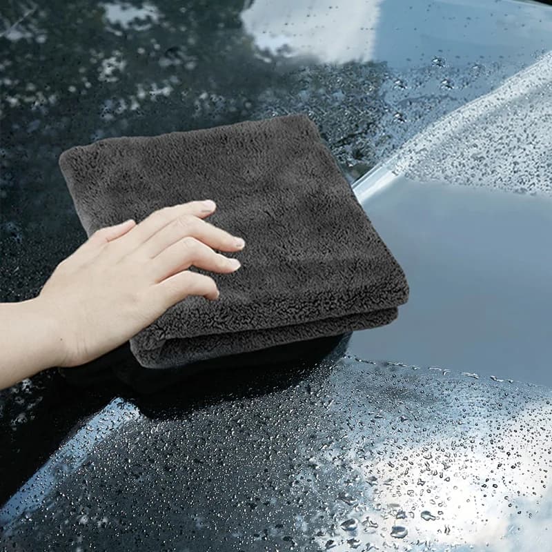 Microfiber Cloths | 40x40cm Thick Car Detailing Towels | Auto Wash Drying - Thumbnail 5