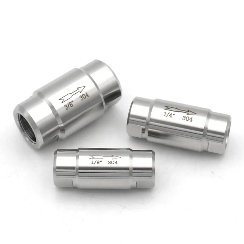 BSP Double Check Valve | High Temp/Pressure SS304 | 1/8" - 3/4" One-Way Non-Return - Thumbnail 7