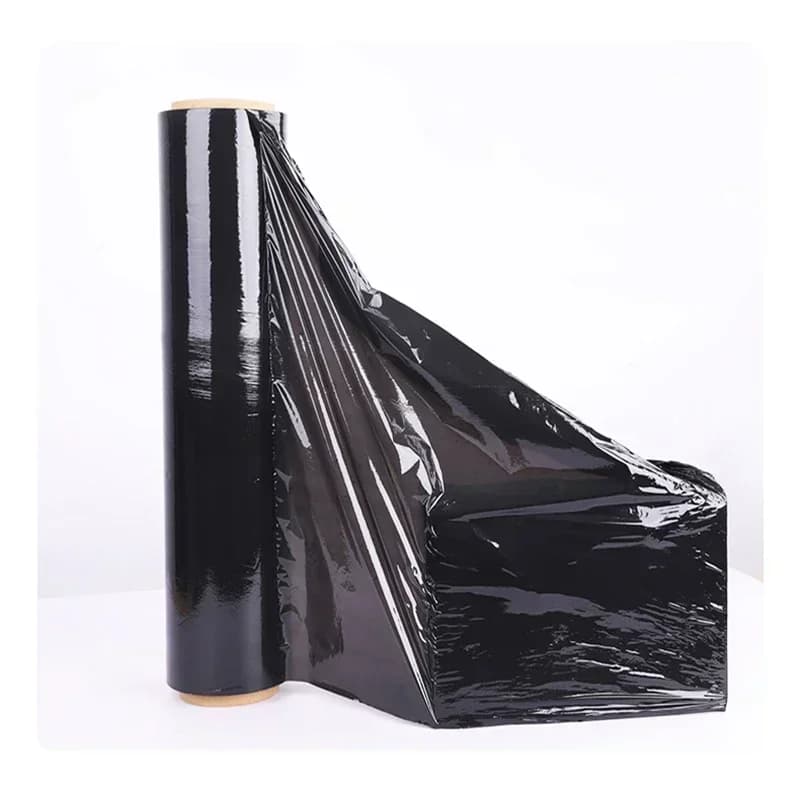 Black Pallet Wrap | Strong Tensile Protection | Industrial Packaging Film - Thumbnail 3