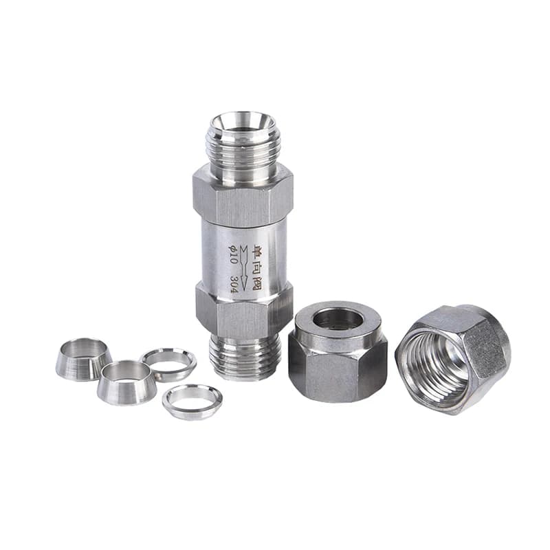 Stainless Steel Double Check Valve | 3-18mm OD Tube | Water & Gas Non-Return - Thumbnail 5