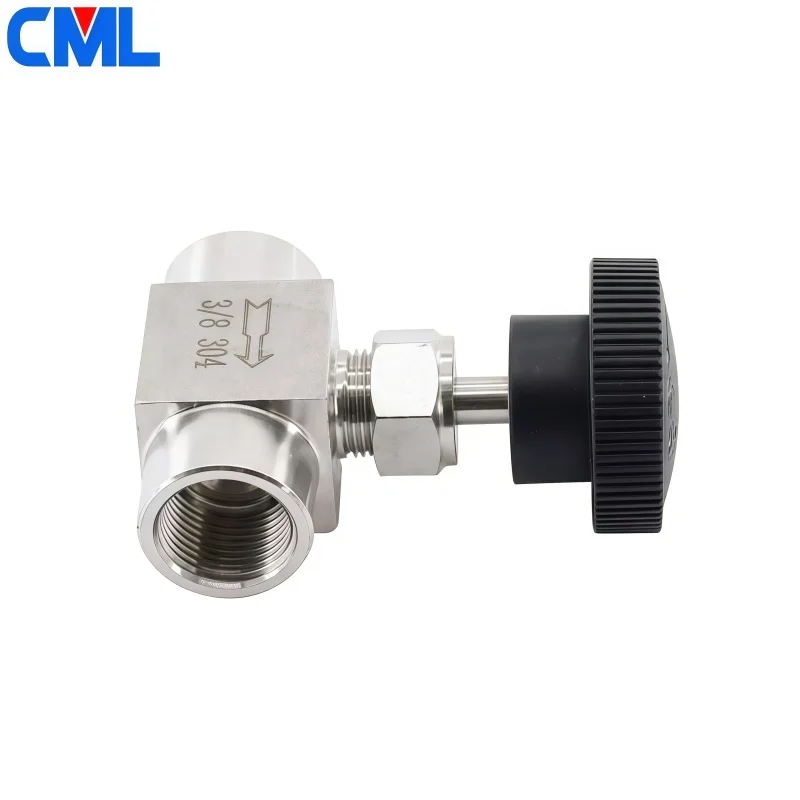 SS304 Stainless Steel Needle Valve | Tube OD 1/8"-1/2" | BSP Female Thread for Water, Gas, Oil - Thumbnail 4